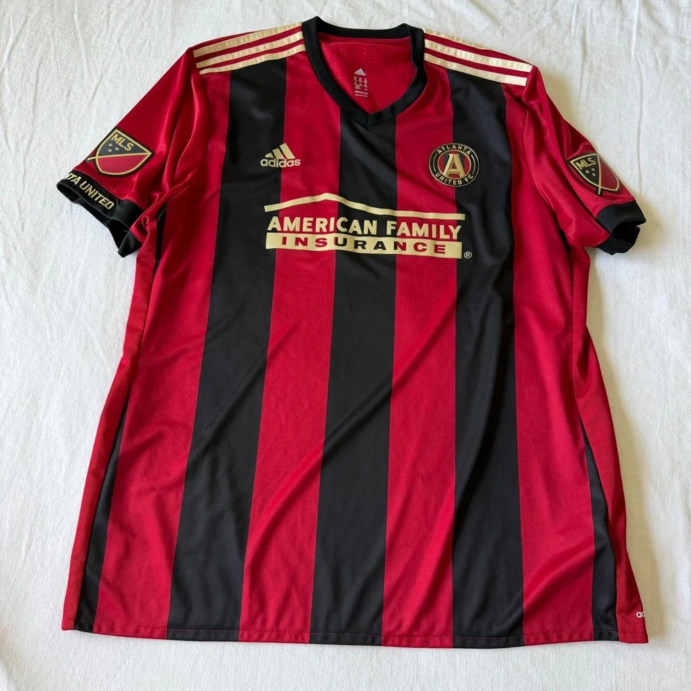 Adidas Atlanta United FC 2017 Inaugural Season Home Jersey Mens 2XL Red Black